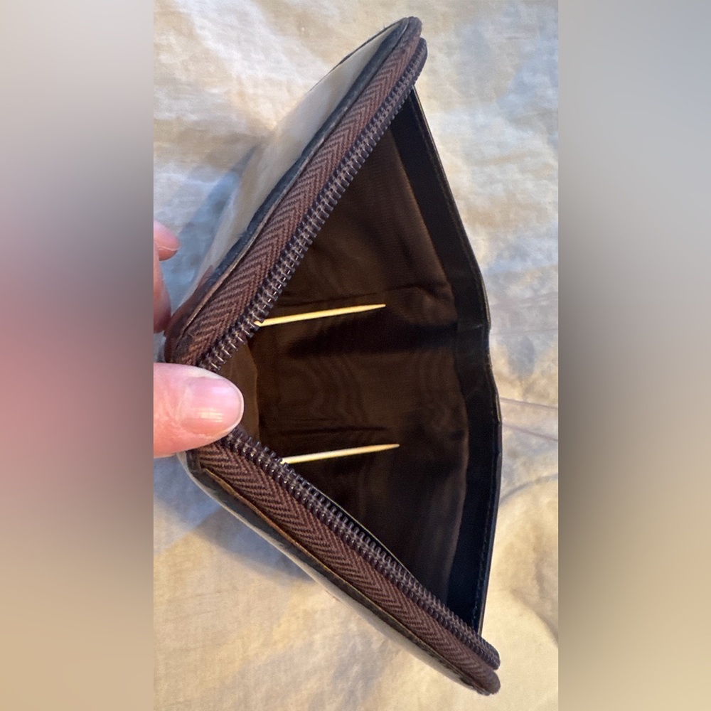 Prada Brown Leather Zip Around Wallet - Picture 13 of 16